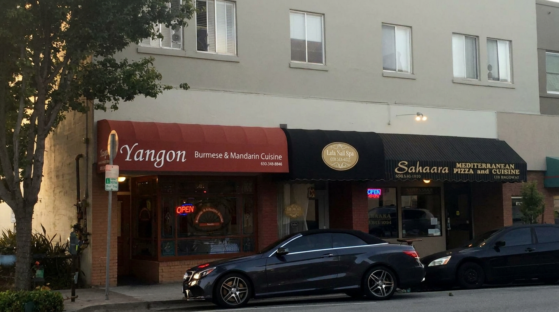 On Broadway in Burlingame